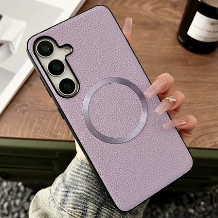 For Samsung Galaxy A16 5G/4G Deksel Kompatibelt med MagSafe PU Lær+TPU Telefon Bakdeksel - Grønn