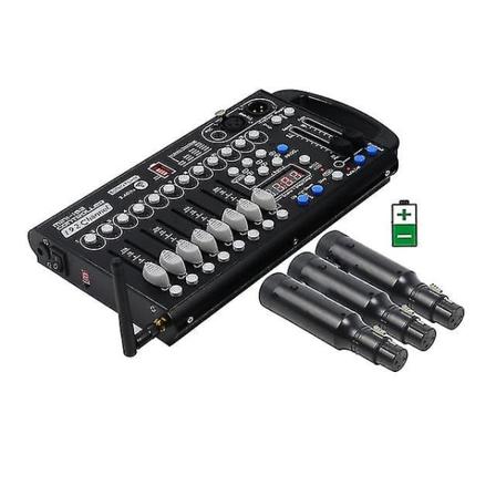 Power akku 192ch Langaton Dmx-ohjain Wifi-latausvastaanotin Dj-laitteille Led Par Liikkuva pää Spotlights Ohjaus Eu plug