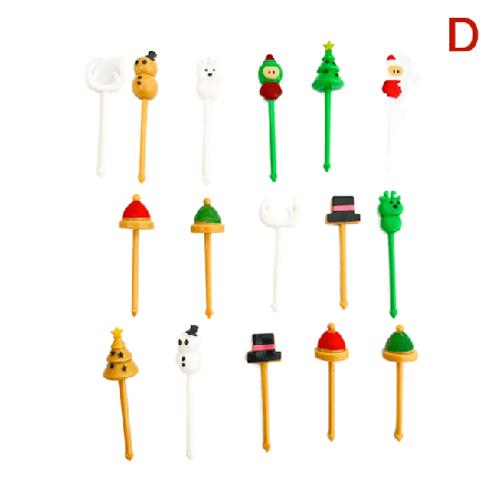 RU-Mini Ladugårdsdjur Fruktplockgafflar Lunchlåda Tillbehör Dekor T D