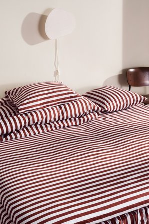 Jotex - Stretchlaken Vinrød/hvit - KAYO - Kjøp Dra-på-laken hos Jotex