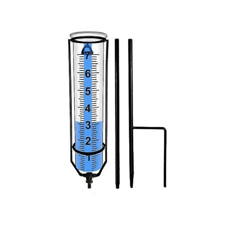 Regnmåler, frostsikker regnmåler udendørs, bedst bedømte, regnmålere til haven med pæl, dekorativ regnmåler (FMY)