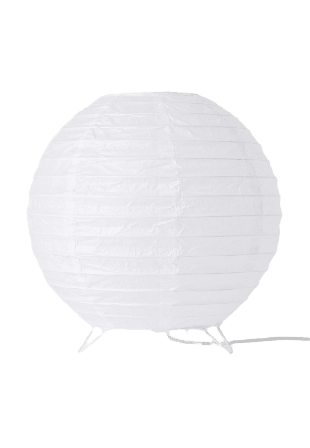 Åhléns Home Bordslampa i rispapper IGGY 21 cm Belysning Vit ONESIZE