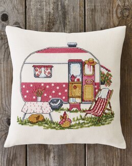 Broderipakke Pute Campingvogn - Permin