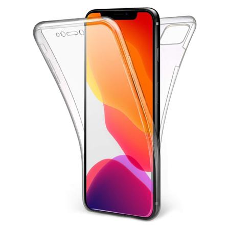 Iphone 11 Pro Max Dubbelsidigt Silikonfodral Med Touchfunktion