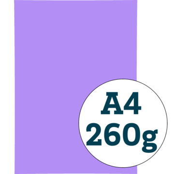 TEKSTKARTONG A4 FILOLETT*