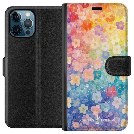 Kompatibelt Lommeboketui til Apple Apple iPhone 12 Pro Max Cactus and Friends – RainbowBloom