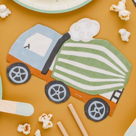 Servietter Byggekøretøjer