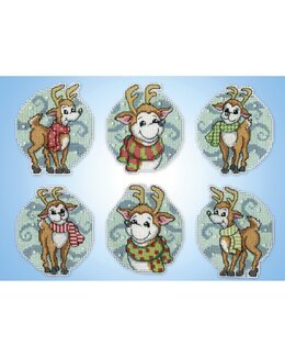 Plastic Canvas Porot 6 kpl-Design Works Crafts