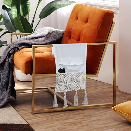 Handvävd tidningsväska hängande fjärrkontroll tidningsförvaring