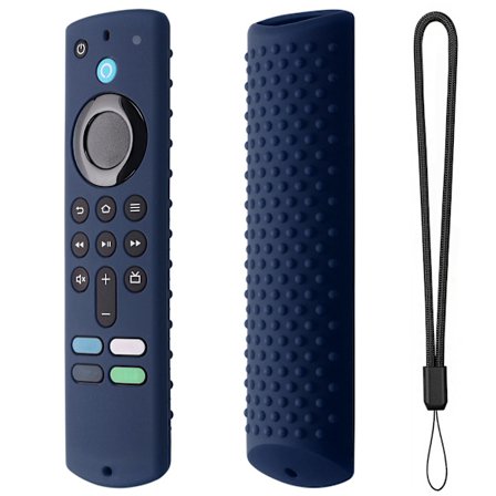 Holdbart silikone etui til fjernbetjening, direkte beskyttelsescover, kompatibelt med Fire TV Stick (3. generation) Anti-a