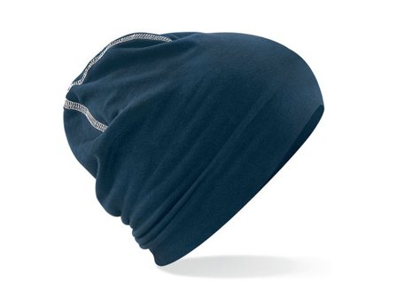 FRUIT OF THE LOOM Beanie marin/vit onesize - Lyreco - Yrkeskläder - Mössor och kepsar - Funktionsmössor