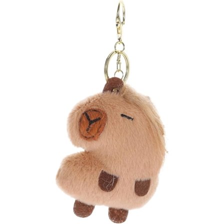 Söpö Kapybara Lelu Avaimenperä Pehmo Reppu Lisävaruste Avaimille Laukkuja Varten Auton Avaimenperä