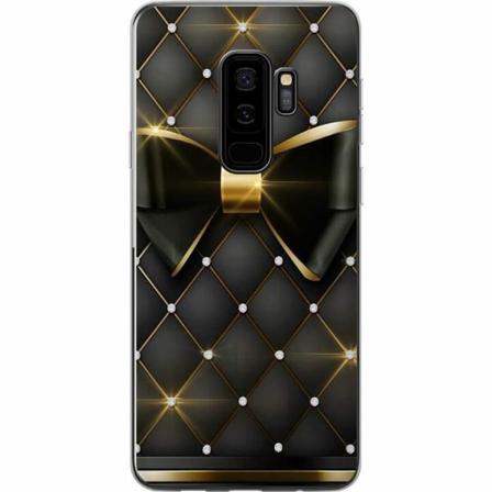 Samsung Galaxy S9+ Genomskinligt Skal Gyllene Rosett