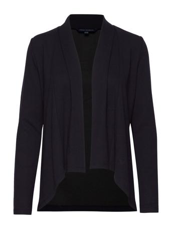 Josie Jersey Drape Front Jckt Strikkegenser Cardigan Navy French Connection