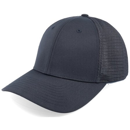Richardson - Sort trucker Kasket - 174 Solid Black Trucker @ Hatstore