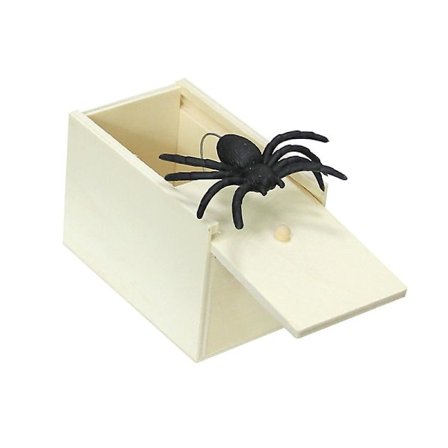 Edderkop trækasse trick rekvisitter horror hængelås ejector edderkop trick trick