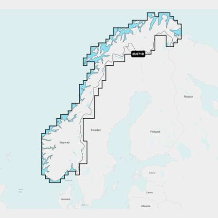 Elektronische waterkaart Navionics Nav+ EU071R - Meren van Noorwegen