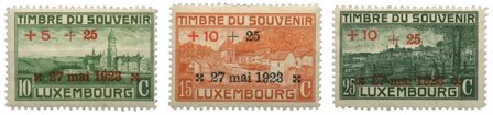 Luxembourg 1923 - MICHEL 144-146 - Ubrugt