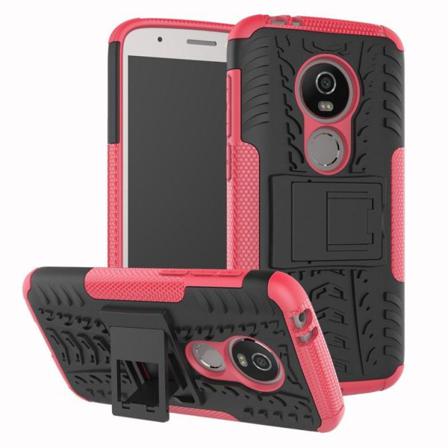 Motorola Moto E5 Play Mobilskal Plast Silikon Utfällbart Ben