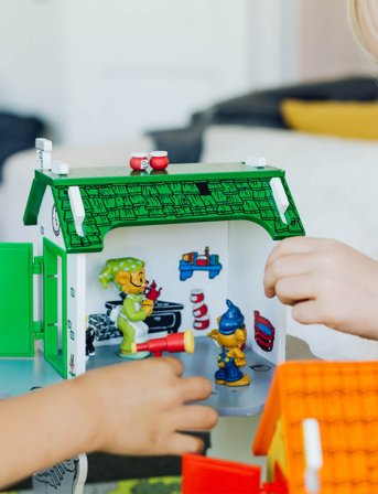 Bamse Farmor, Katten & Musen Set - Multi/patterned - 76 mm