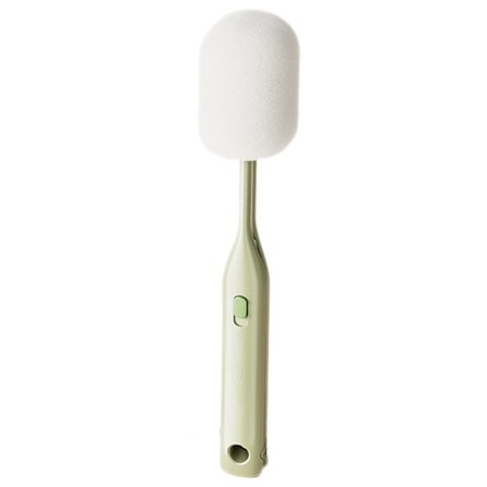 Svamp Koppborste Långt Handtag Vattenflaska Rengörare 2 I 1 Flaskborste Avtagbart Spaltborsthuvud För Djup Rengöring