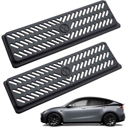 2 st Model Y Grilltillbehör, Luftflödesventilgrillskydd för Te-sla Model Y, Sätesventilmask Model Y 2020-2024 Tillbehör