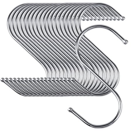 20-pakning S-kroker for oppheng, S-formet krok Heavy Duty opphengskroker for potter, pa