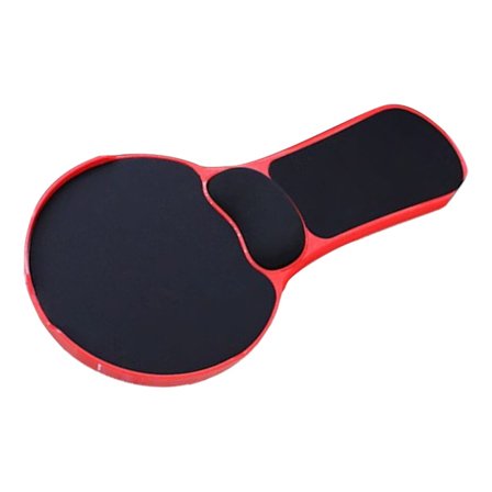 Ergonominen tuolin käsinojan hiirimatto 180° pyörivällä rannetuella ja liukuesteellä