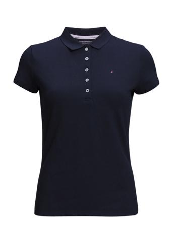 Heritage Short Sleeve Slim Polo T-shirts & Tops Polos Blå Tommy Hilfiger