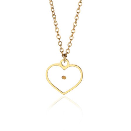 Rostfritt stål litet senapsfröhalsband för kvinna