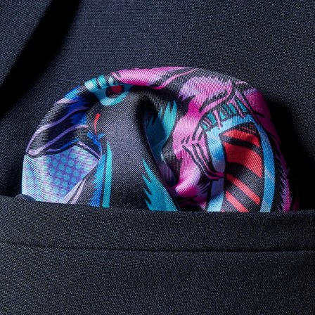 Brain Man New Age Pocket Square for Men - Patterned Pocket Squares