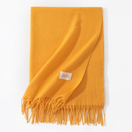 Ny scarf för höst och vinter, koreansk stil, mångsidig damscarf i imitation cashmere, enfärgad varm scarf, sjal
