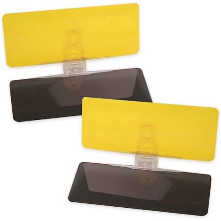 Bil Solskydd, Förlängare (2-pack) för Dag och Natt HD Anti-Bländning och Anti-UV Solskydd, 30*13CM