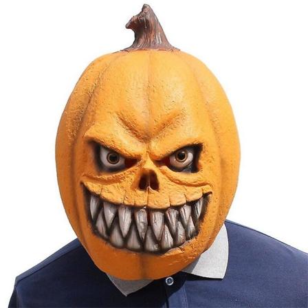 Halloween Party Skräck Mask Cosplay Pumpkin Head Rolig Party Car orange