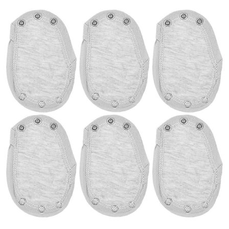 6 st Bomulls Jumpsuits Förlängare Bodysuit Knäpp Förlängare Baby Flicka Bodysuit Förlängare