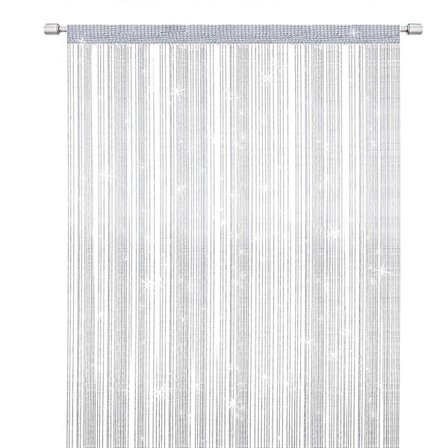 String Gardin Dør Flue Skærm Gardin, Elegant Rumdeler Kvast Gardin til Boligindretning, Rumdeler Gardin til Døre og Vinduer, Hvid (100x200cm)