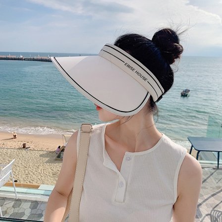 Solskydd keps damer stor brätte sommar UV-skydd strand keps