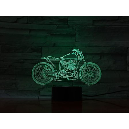 Uruzuo Motorcykel Natlys til Drenge Legetøjslampe, Gaver til Motorcykel Elskere, Fest Dekoration Fødselsdagsgaver til Børn, Motocross Festgaver