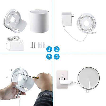 Seinäteline Tp-link Deco X20, Deco X60 koko kodin Mesh Wifi -järjestelmälle, yhteensopiva kodin kanssa