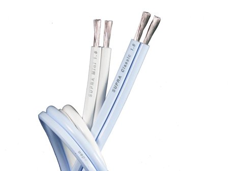 SUPRA 1000000065 Højttaler isolering af ionstabil PVC 2x1,6 mm², blå, 300 m, Forbindelsesudstyr & kabler