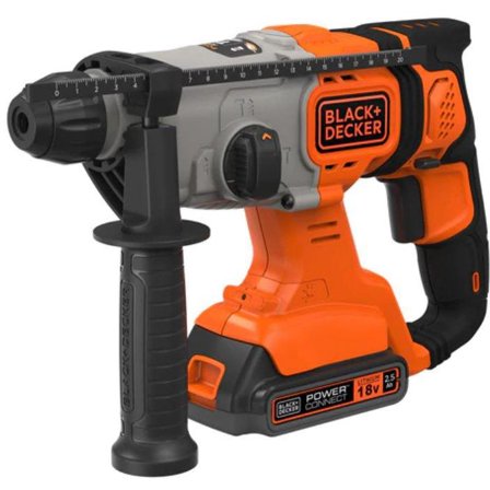 Black & Decker BCD900E2K-QW Bore-/skruemaskine med 2 stk 2,5 Ah batterier og oplader, Maskiner