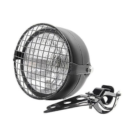 Retro Vintage Motorcykel Universal Sidomonterad 35w 6,5 Tum Transparent Strålkastare Cafe Med Grill +