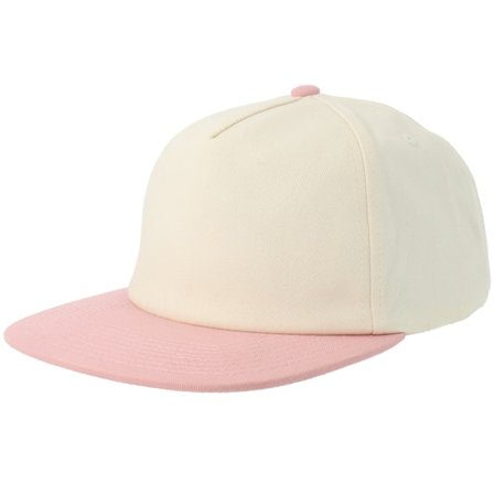 Equip - Black snapback Czapka Z Daszkiem - Off White/Light Pink Mid Golfer A-Frame Snapback @ Hatstore