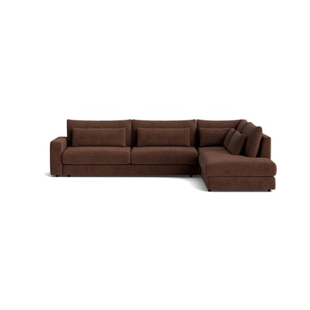 Sevilla hjørnesofa, højrevendt - Capri Brun - 325x240x85 - Sofa, hjørnesofa