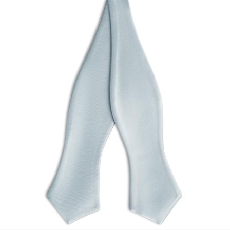 Arctic Blue Self-Tie Satin Diamond Tip Bow Tie for Men - Self-tie bow ties