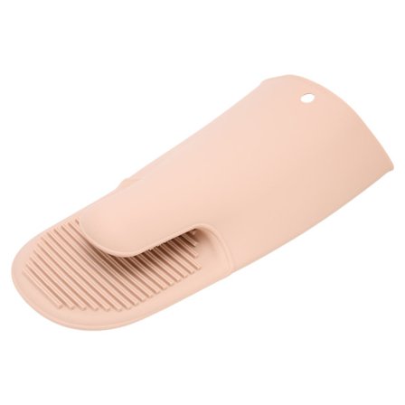 Silikon Värmebeständiga Matlagningshandskar Vax Hårborttagning Fingerskydd Vantar Rosa