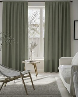 Yhdistelmänauhaverho Allan yksivärinen 2 kpl Vihreä