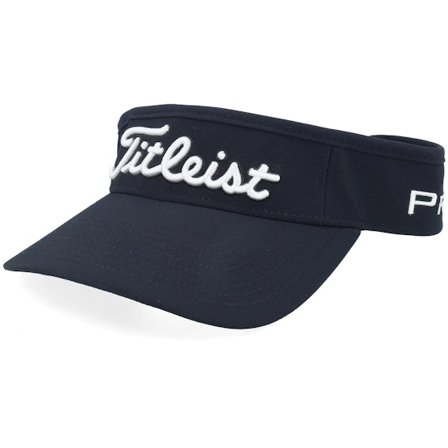 Titleist - Svart visor Keps - Tour Perf Black/White Visor @ Hatstore
