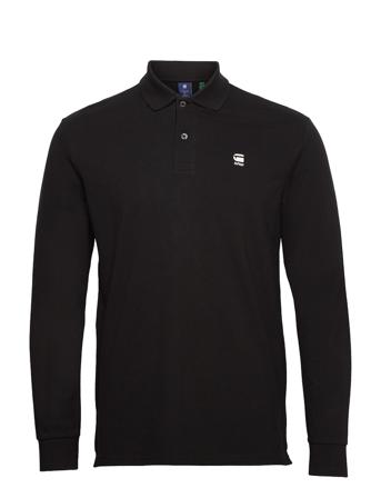 Dunda Core Polo L\S Polos Long-sleeved Sort G-Star RAW
