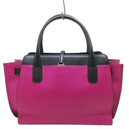 Bvlgari Vintage Pre-owned Leather Tote , Roze , Dames , Maat: ONE Size Vintage Tassen